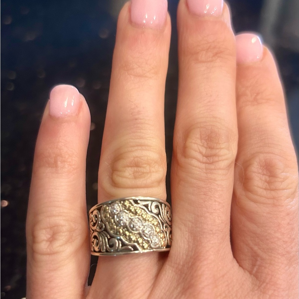 Effy sterling silver & 18k gold ring - Picture 2 of 6